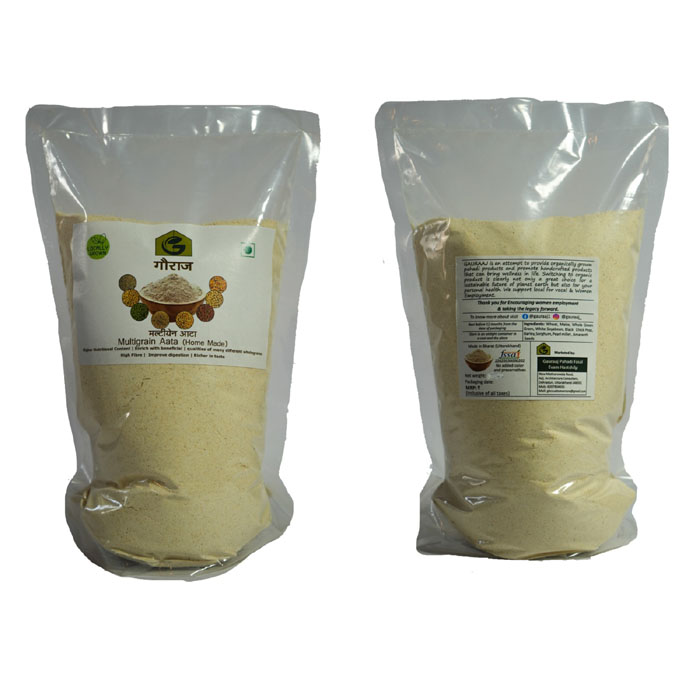 Multigrain Flour 9 Grains (Navratna Aata)-1Kg - Gauraaj Valley Food ...