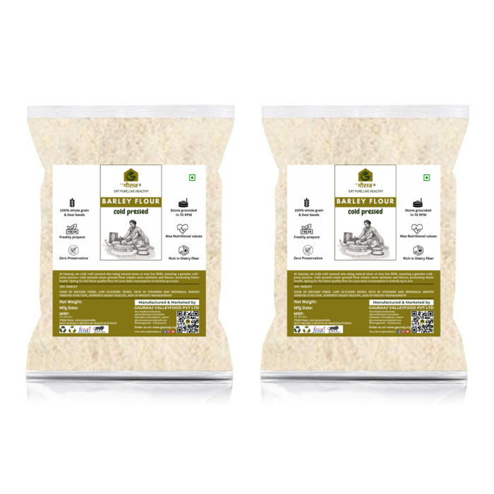 Gauraaj Natural Stone Grounded Cold Pressed Barley Flour- 2Kg